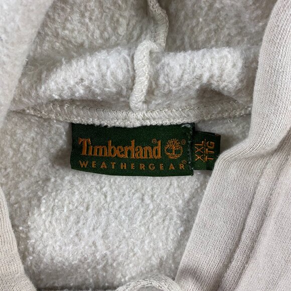 Vintage 90s Y2K Timberland Hoodie Men's XXL Embroidered Spell Out Grunge Skater - Picture 5 of 8